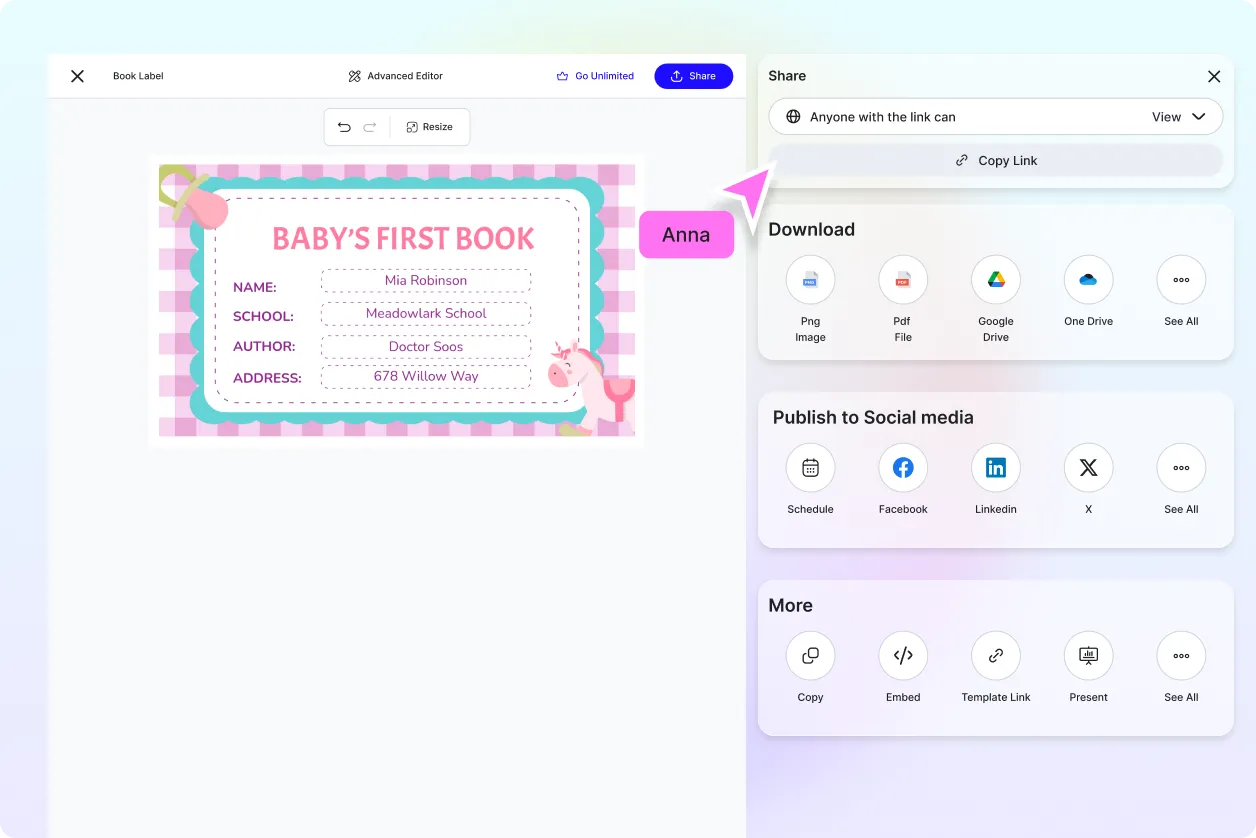 Free AI Book Label Generator, Free Book Label Maker Online
